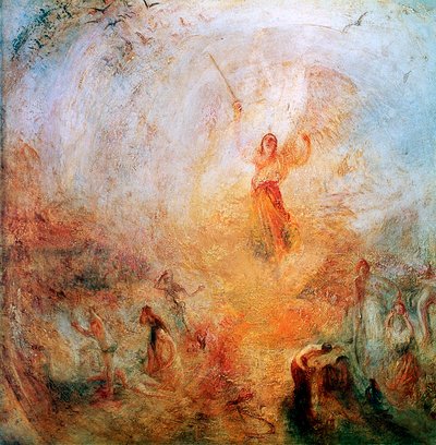 Anděl stojící na slunci, 1846 od Joseph Mallord William Turner