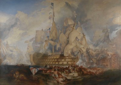 Bitva u Trafalgaru, 21. října 1805 od Joseph Mallord William Turner