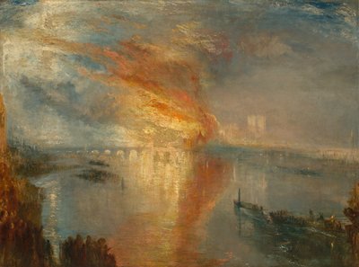 Vypálení sněmovny lordů a Commons, 16. října 1834, 1835. od Joseph Mallord William Turner