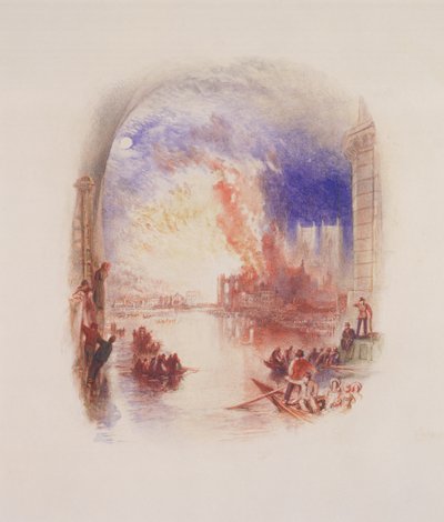 Vypalování sněmoven parlamentu od Joseph Mallord William Turner