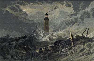 Eddystonský maják od Joseph Mallord William Turner