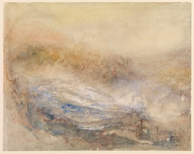 Rýnské vodopády v Schaffhausenu od Joseph Mallord William Turner