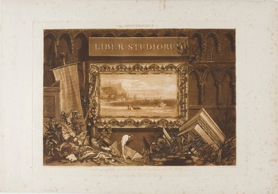 Přední část Liber Studiorum od Joseph Mallord William Turner