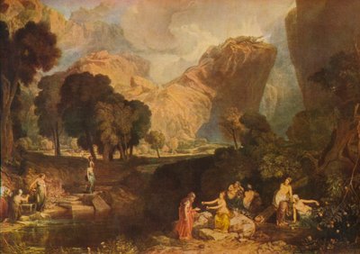 Bohyně sváru si vybírá jablko sváru v zahradě Hesperidek, 1806, 19 od Joseph Mallord William Turner