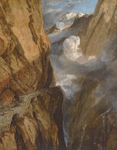 Průsmyk svatého Gottharda, Švýcarsko, 1803-04 od Joseph Mallord William Turner