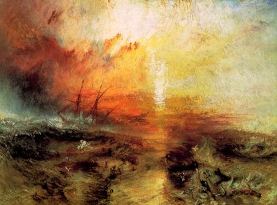 The Slave Ship Slavers Throwing overboard the Dead and Dying, Typhon Coming On, 1840. od Joseph Mallord William Turner