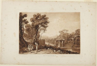 Žena a tamburína od Joseph Mallord William Turner