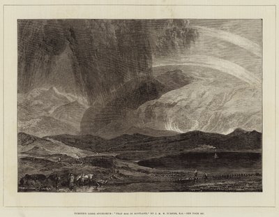 Turnerova kniha studií, Rašeliniště ve Skotsku od Joseph Mallord William Turner
