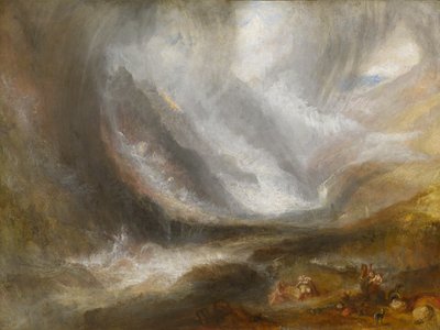 Údolí Aosty: Sněhová bouře, Avalanche a Bouře od Joseph Mallord William Turner