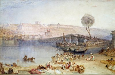 Pohled na místo a hrad Saint Germain en Laye. Obraz od Josepha Mallorda Williama Turnera (1775-1851) od Joseph Mallord William Turner