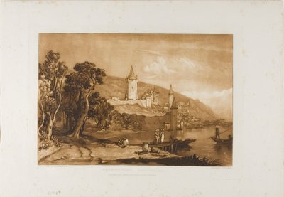 Ville de Thun, deska 59 z Knihy studií od Joseph Mallord William Turner