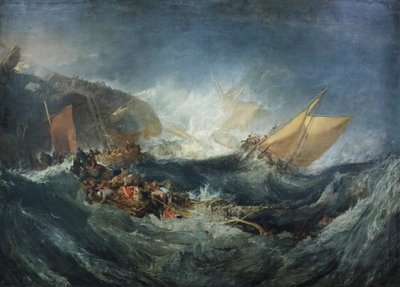 Ztroskotání dopravní lodi, asi 1810 (olej na plátně) od Joseph Mallord William Turner