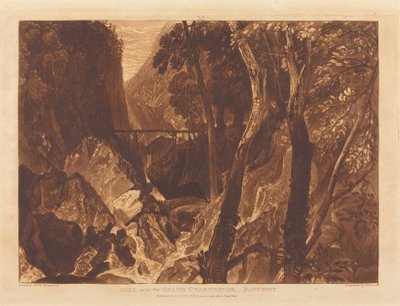 Mlýn poblíž Grand Chartreuse od Joseph Mallord William Turner and Henry Edward Dawe
