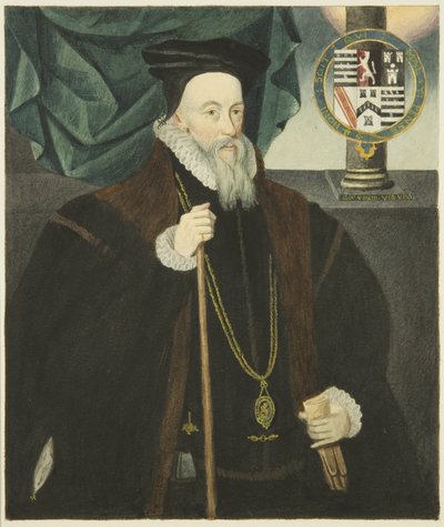 Portrét v Council House of Lord Burleigh (akvarel na papíře) od Joseph Manning