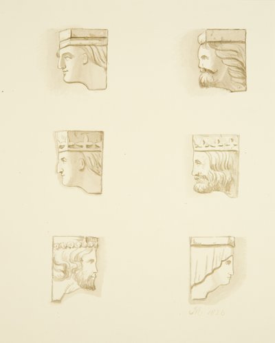 Šest Corbels in Roof of St James