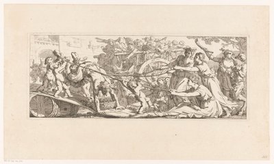 Návrat vinobraní Les travaux de la vendange (název série) od Joseph Marie Vien (I)