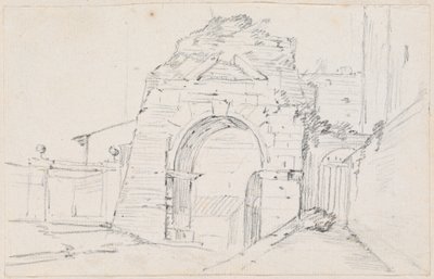 Drusův oblouk poblíž Appian Way od Joseph Marie Vien