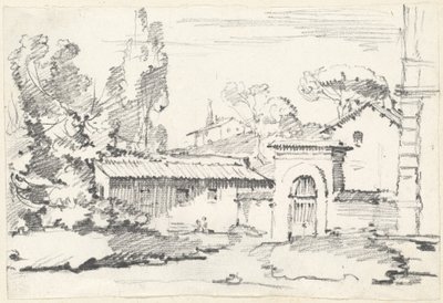 Vstup do zahrad Villa Giulia od Joseph Marie Vien