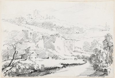 Krajina v Alban Hills od Joseph Marie Vien