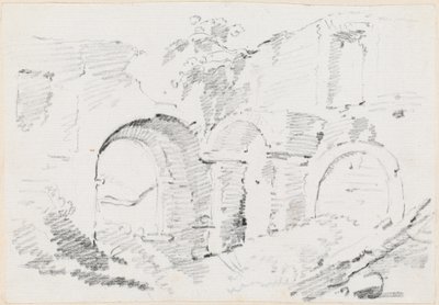 Římské hradby od Joseph Marie Vien