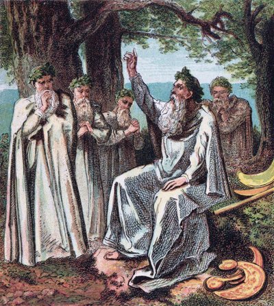 Druids From: Pictures of English History, 1868 od Joseph Martin Kronheim