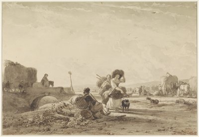 Sklizeň sena od Joseph Moerenhout