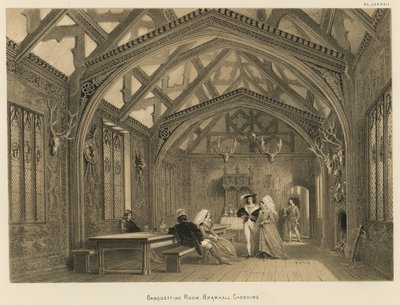 Banketní místnost, Bramhall, Cheshire od Joseph Nash