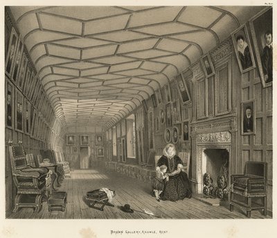 Brown Gallery, Knowle, Kent od Joseph Nash