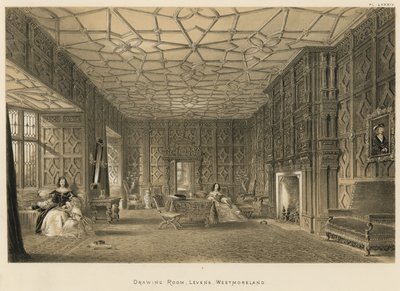 Přijímací pokoj, Levens, Westmoreland od Joseph Nash