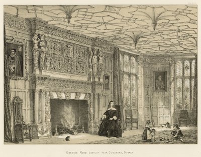 Drawing Room, Loseley, poblíž Guildford, Surrey od Joseph Nash