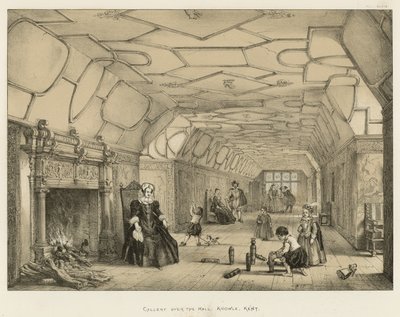 Galerie nad sálem, Knowle, Kent od Joseph Nash