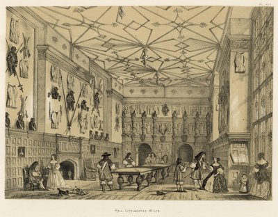 Hall, Littlecotes, Wilts od Joseph Nash
