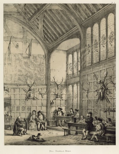 Hall, Ockwells, Berks od Joseph Nash