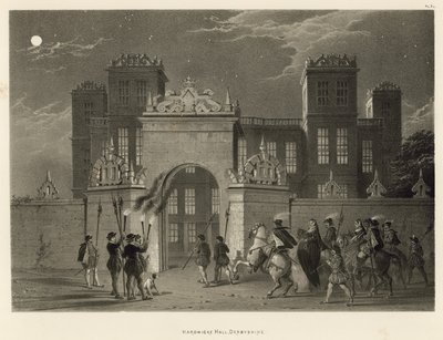 Hardwicke Hall, Derbyshire od Joseph Nash