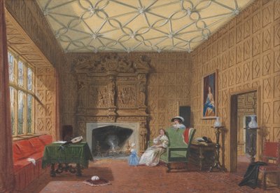 Levens, Westmoreland, Malý salon od Joseph Nash