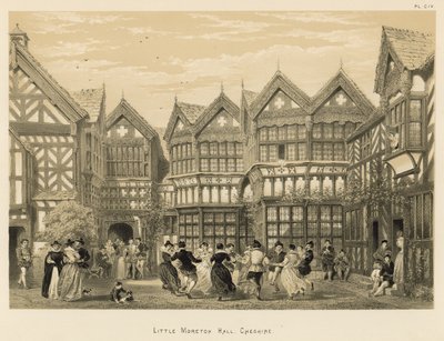 Little Moreton Hall, Cheshire od Joseph Nash