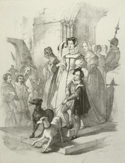 Marie Skotské od Joseph Nash