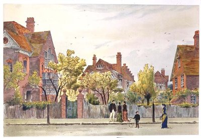 Newton Grove: Bedford Park od Joseph Nash
