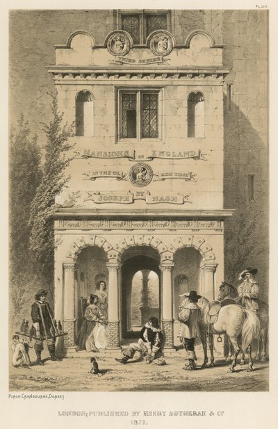 Veranda, Cranborne, Dorset od Joseph Nash