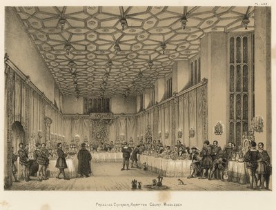 Presence Chamber, Hampton Court, Middlesex od Joseph Nash