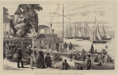 Jachtařská sezóna, Royal Yacht Club House, Cowes od Joseph Nash