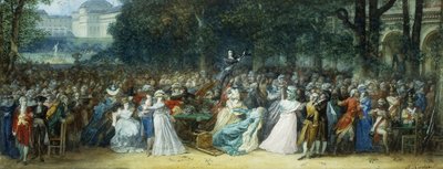 Camille Desmoulins v Palais Royale od Joseph Navlet