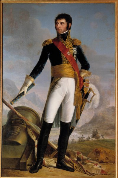 Celovečerní portrét Jean Baptiste Jules Bernadotte (1763-1844), princ z Ponte Corvo, poté Karel Jean XIV., švédský král v roce 1818, zastoupen v roce 1804 Obraz Joseph Nicolas Jouy (1809-1880) 1852. Rozměr 2,1x1,4 Pan. od Joseph Nicolas Jouy