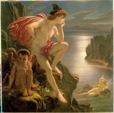 Oberon a mořská panna od Joseph Noel Paton