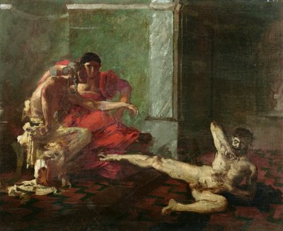 Locusta Testing Poison on a Slave, c.1870-80 od Joseph Noel Sylvestre
