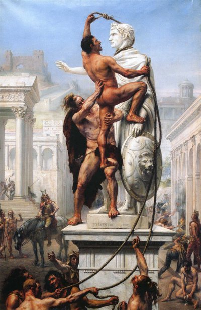 Vyplenění Říma Vizigóty v roce 410, 1890 od Joseph Noel Sylvestre