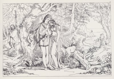 Shakespearova Bouře, dějství III, scéna 1 od Joseph Noel after Paton