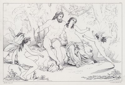 Shelleys Prometheus Unbound, Act III, Scéna 4 od Joseph Noel after Paton