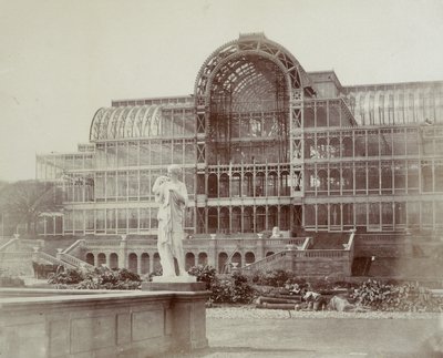 Jižní transept, z druhé terasy, vytištěno v „Photographic Views of the Progress of Crystal Palace, Sydenham“ od Joseph Paxton