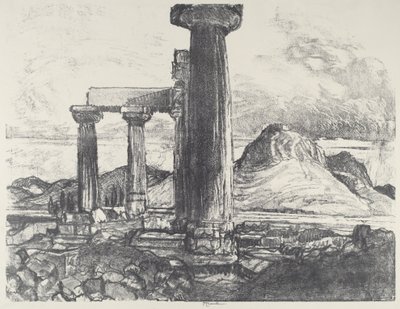 Acro, Korint z Korintu od Joseph Pennell